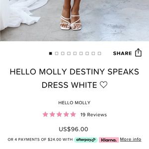 Hello Molly Destiny Speaks Dress White